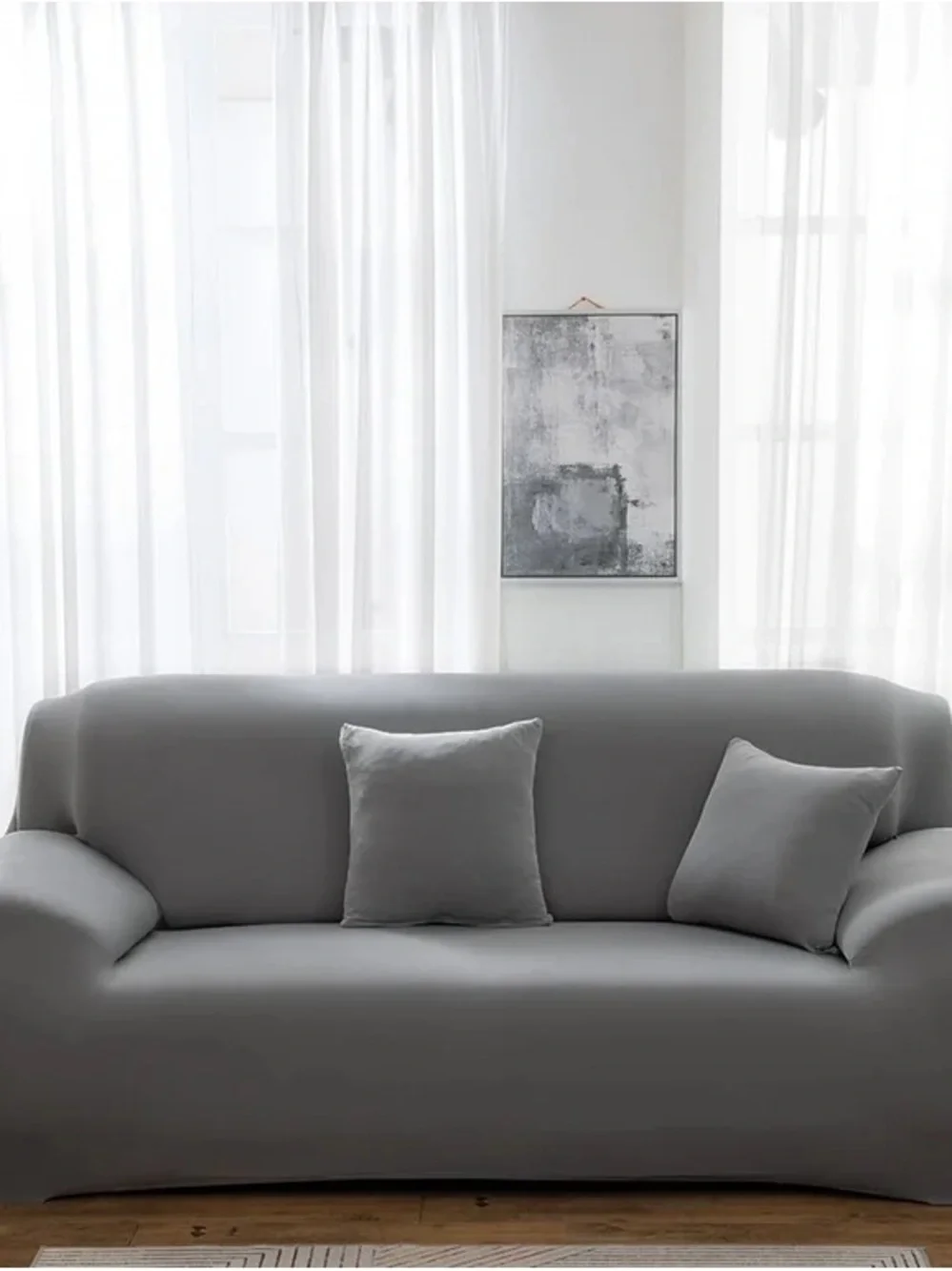 🎉NWT🎉Gray Stretch Sofa Slipcover - Brand New in Packaging